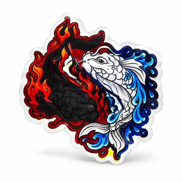 Style reference S19: Fire & water silhouette